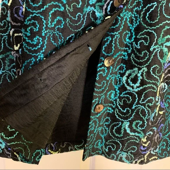 Chico’s Black w/ Multiple Shades of Blue JacketsM